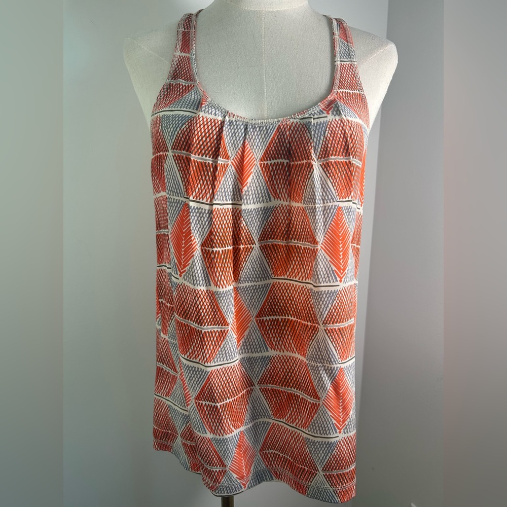 BROADWAY AND BROOME Patterened Silk Top